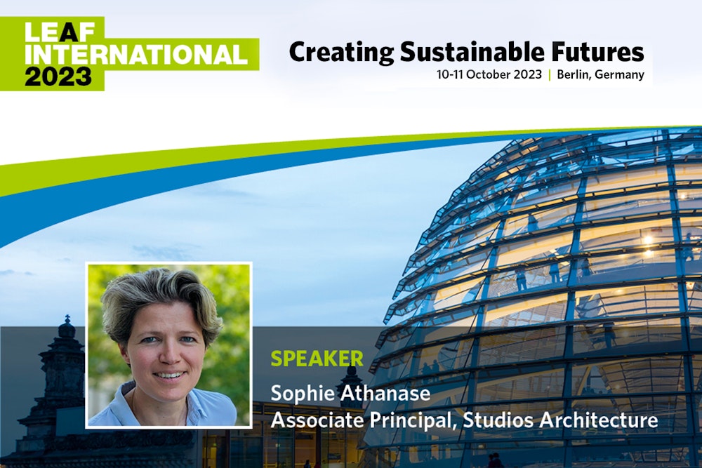 Our sustainability expert Sophie Athanase spoke at #Leaf23 in Berlin